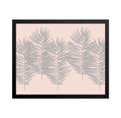 Soft Pink Palm Leaves