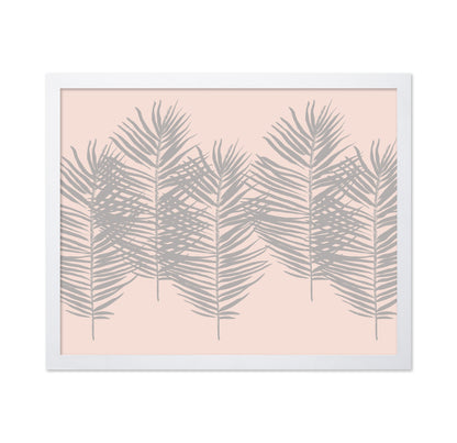 Soft Pink Palm Leaves