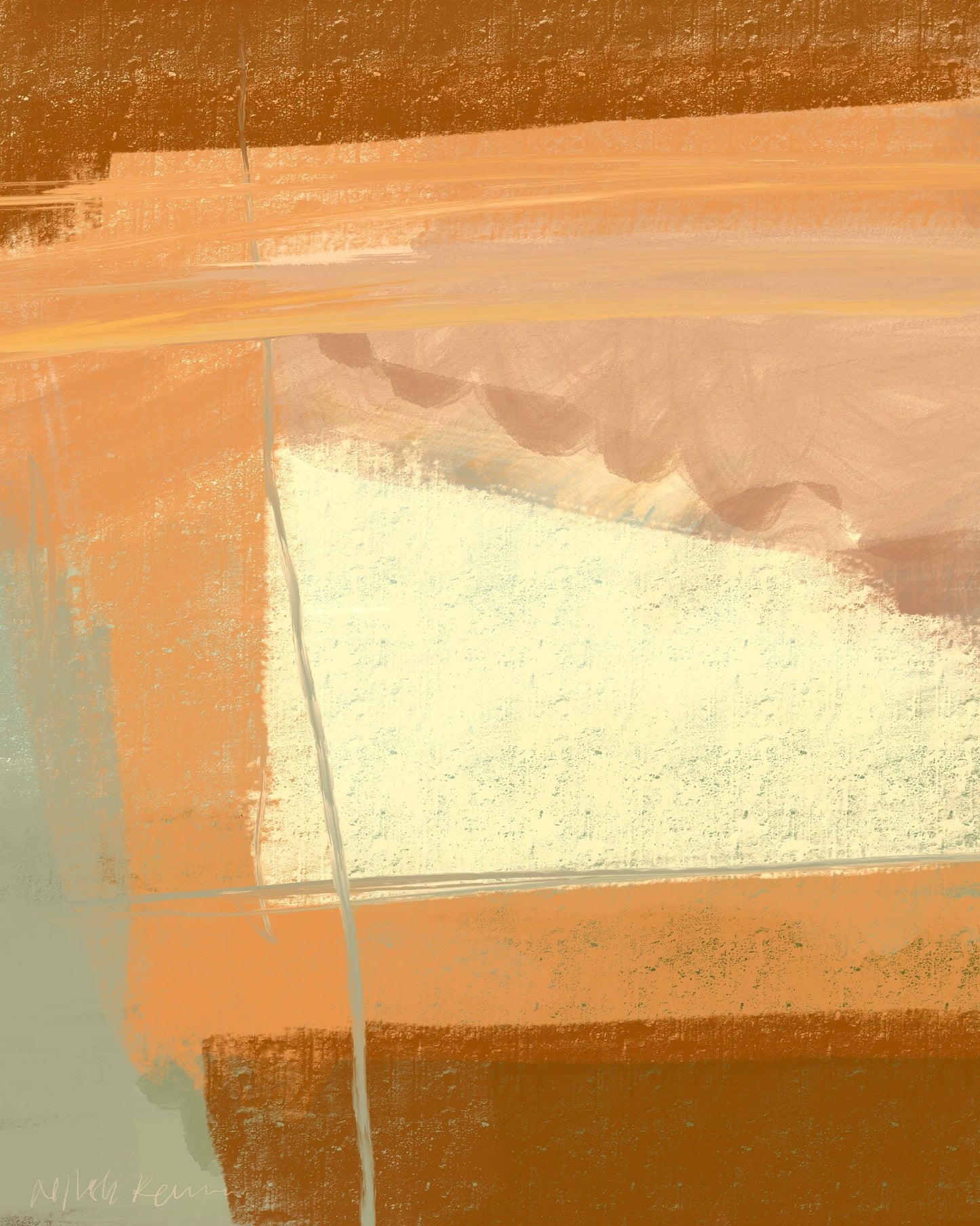 Abstract Desert Horizon