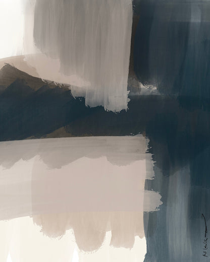 Deep Blue Abstract Layers