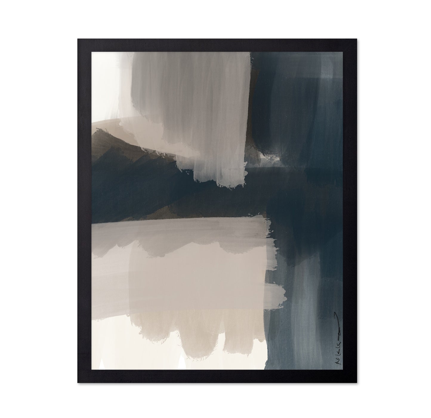 Deep Blue Abstract Layers