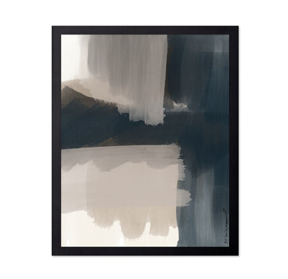 Deep Blue Abstract Layers
