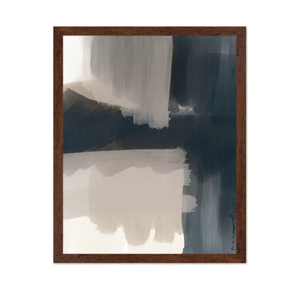 Deep Blue Abstract Layers