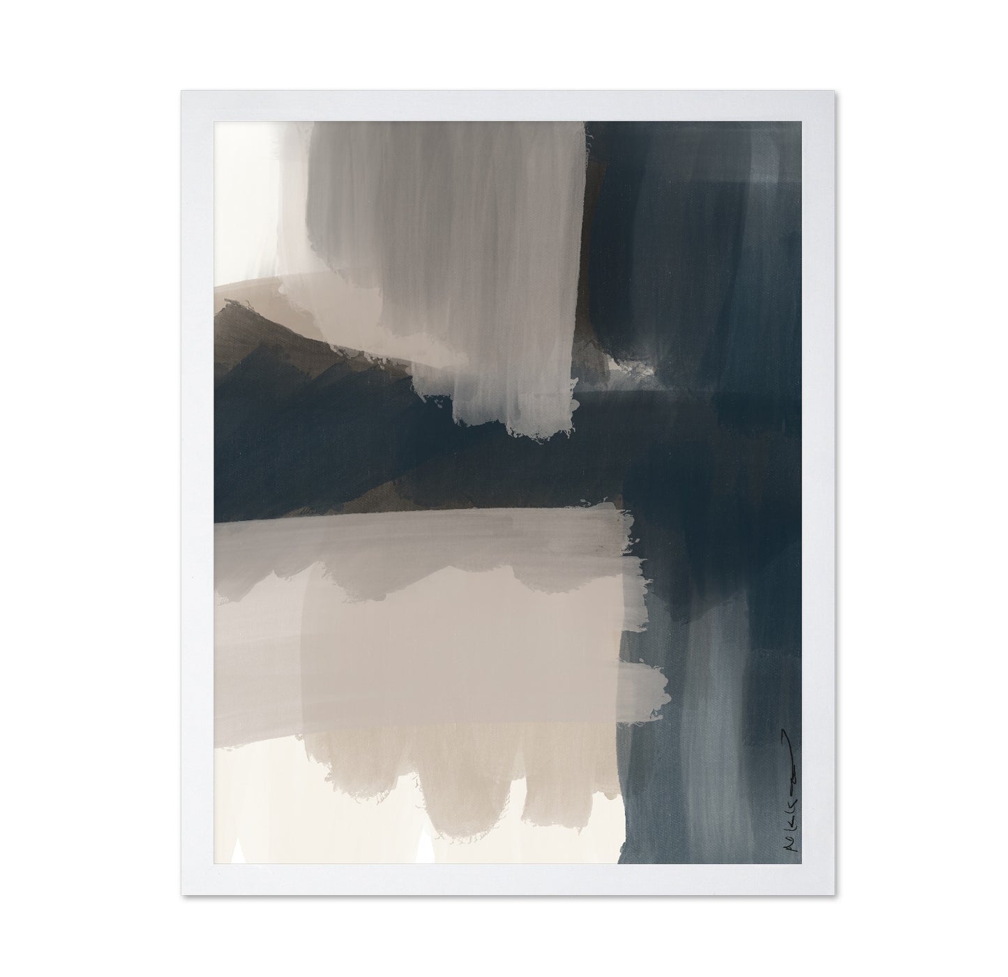 Deep Blue Abstract Layers