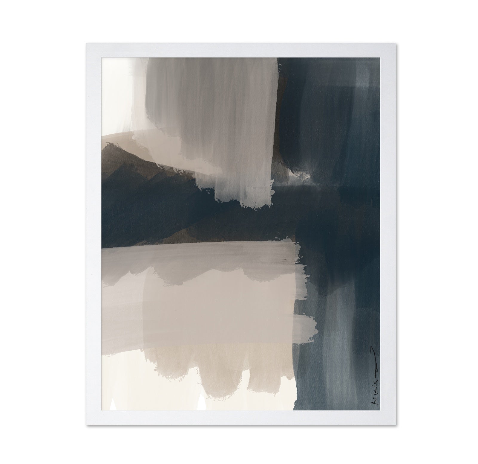 Deep Blue Abstract Layers