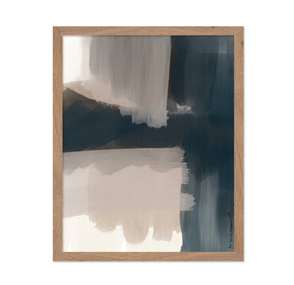 Deep Blue Abstract Layers