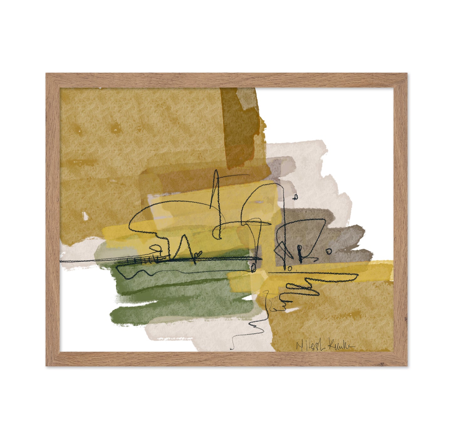 Olive Ochre Composition