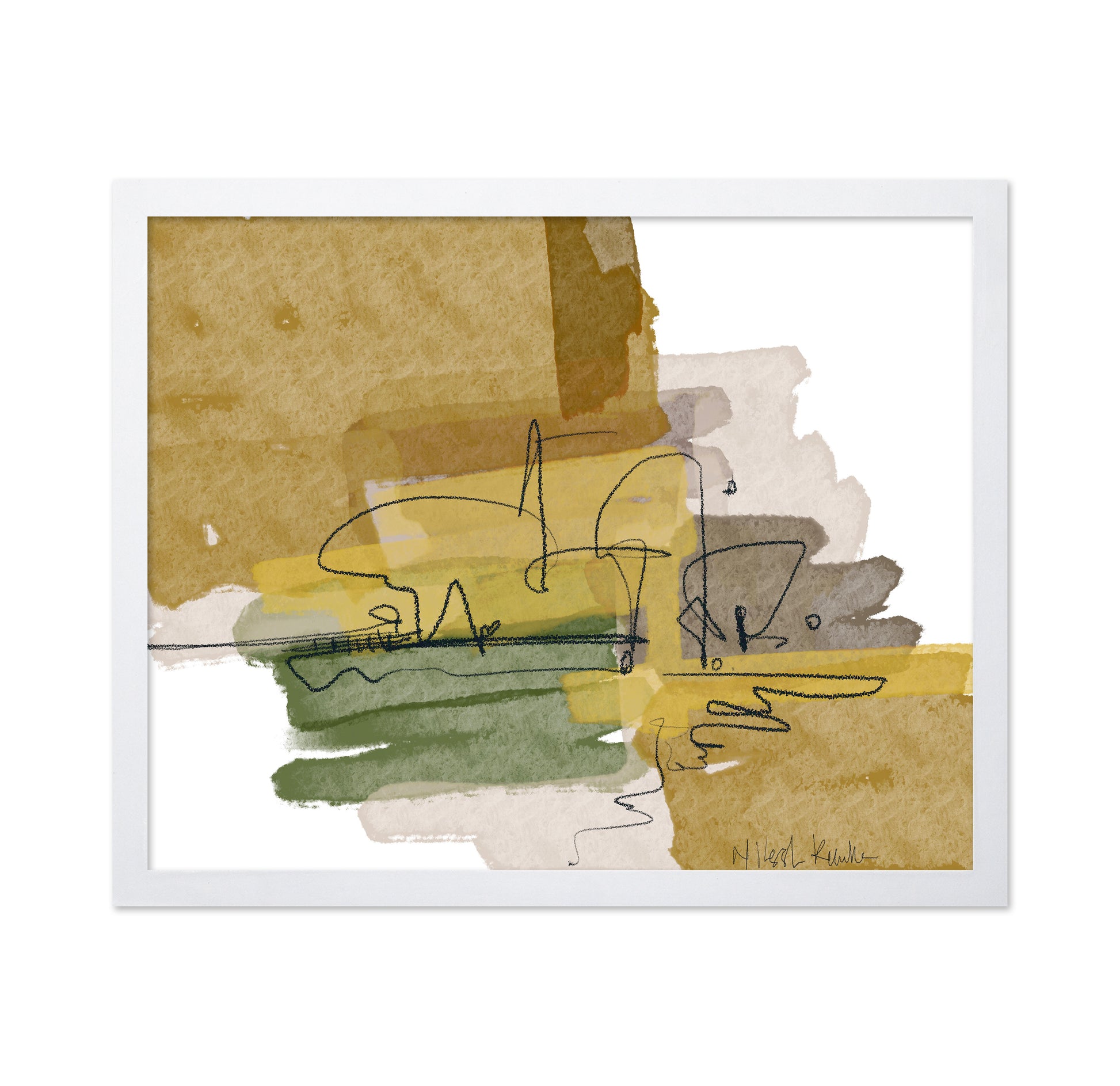Olive Ochre Composition