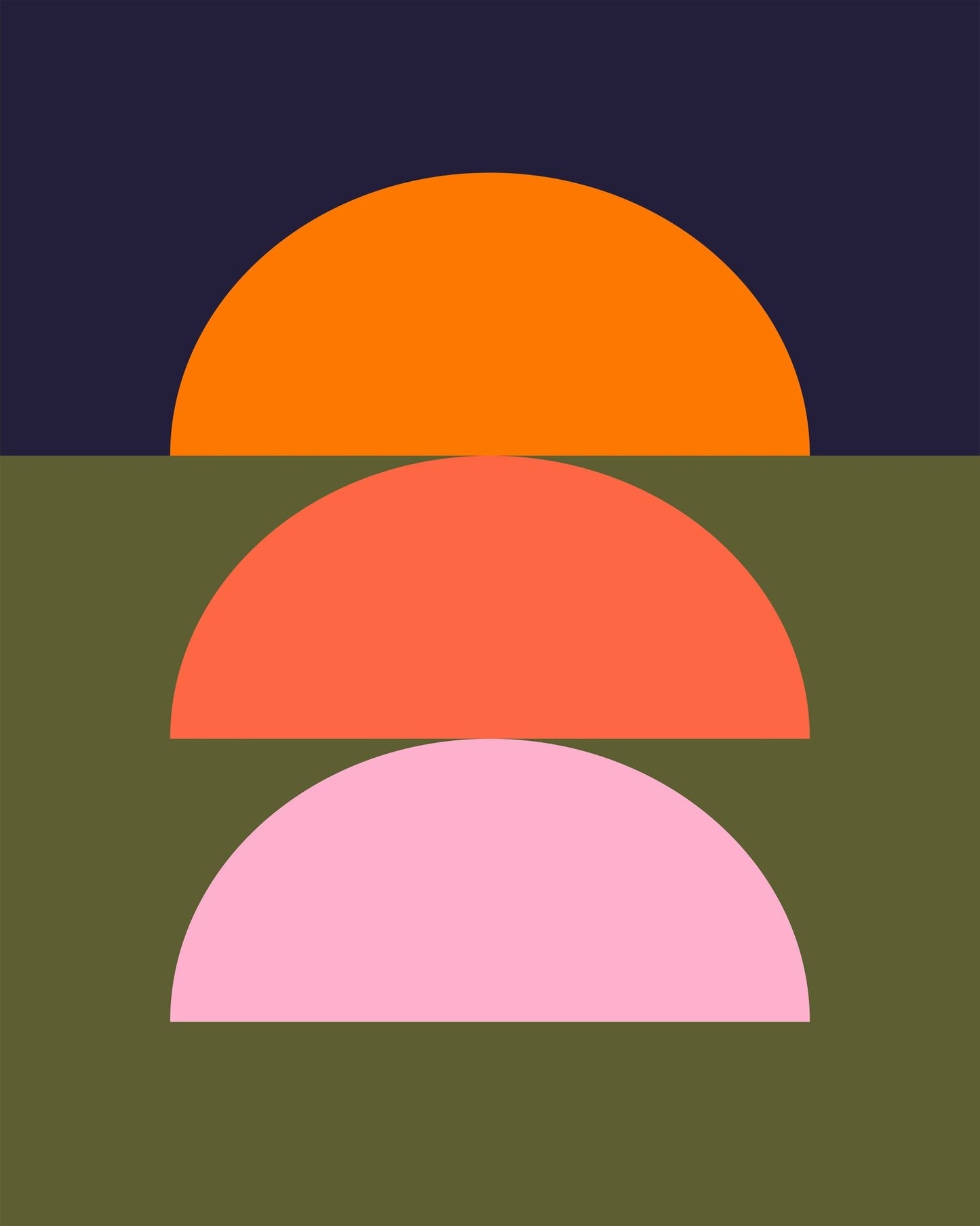 Layered Sunset Arcs