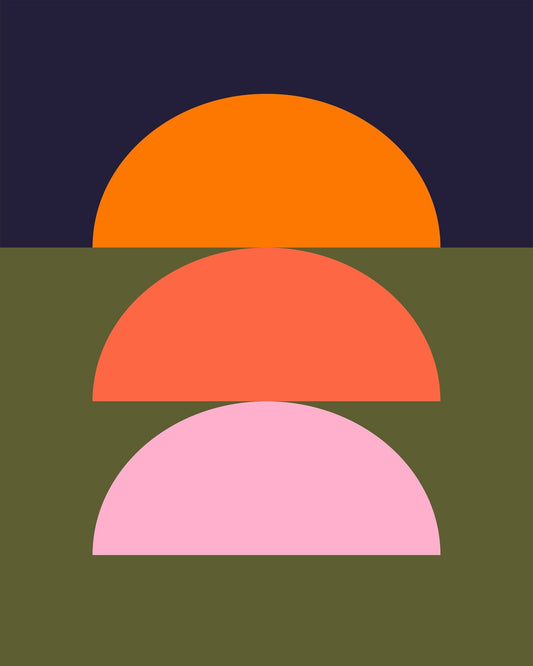 Layered Sunset Arcs