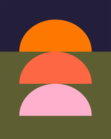 Layered Sunset Arcs
