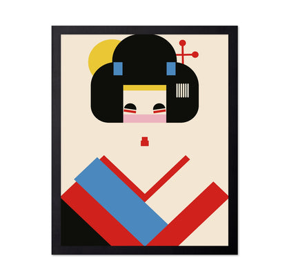 Geisha Minimal Portrait