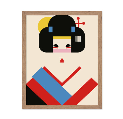 Geisha Minimal Portrait