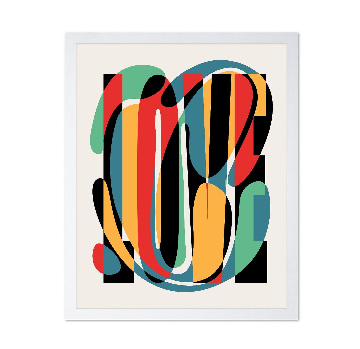 Abstract Love Typography
