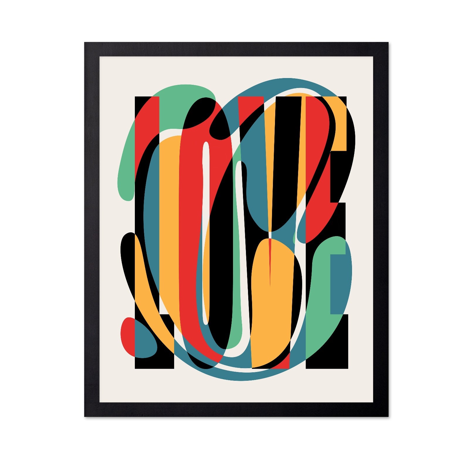 Abstract Love Typography
