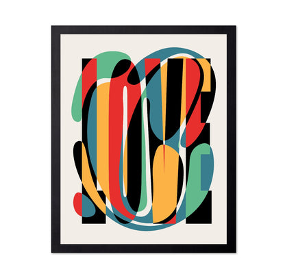 Abstract Love Typography