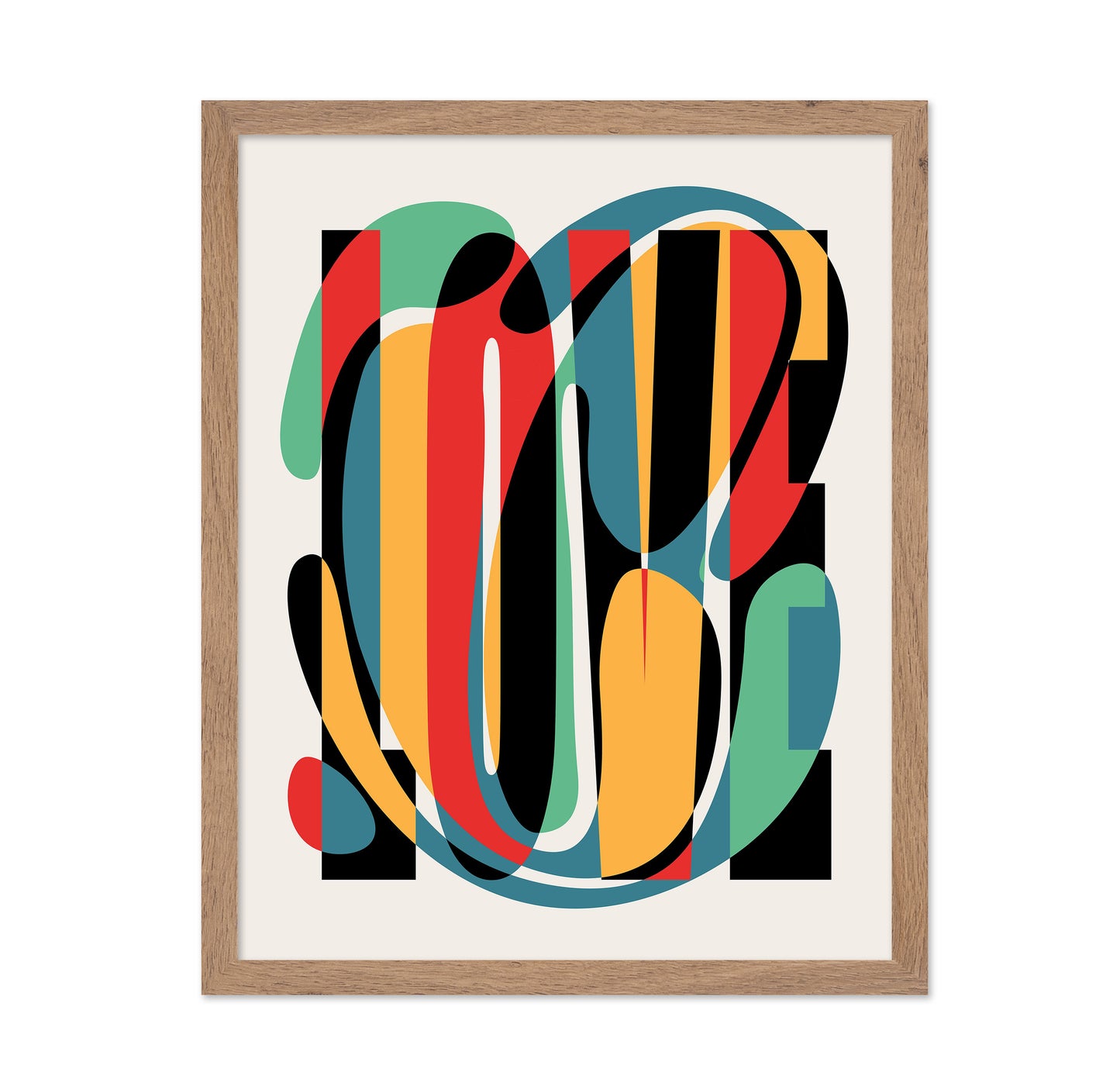 Abstract Love Typography