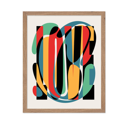 Abstract Love Typography