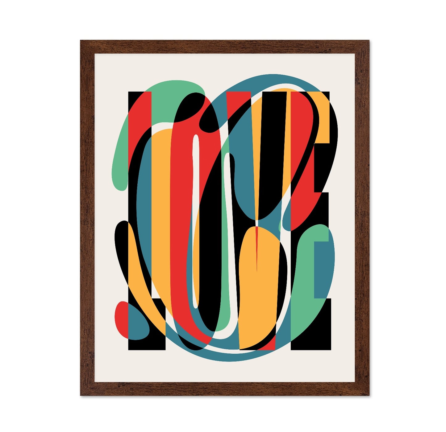 Abstract Love Typography