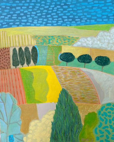 Colorful Countryside Fields