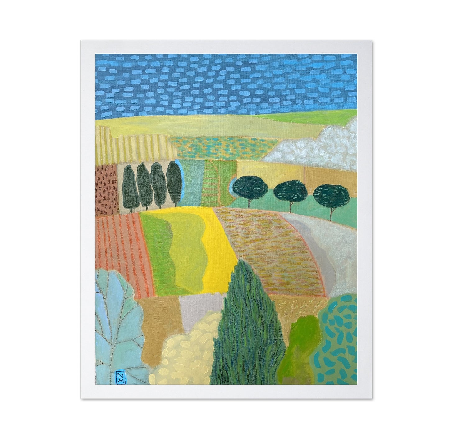 Colorful Countryside Fields