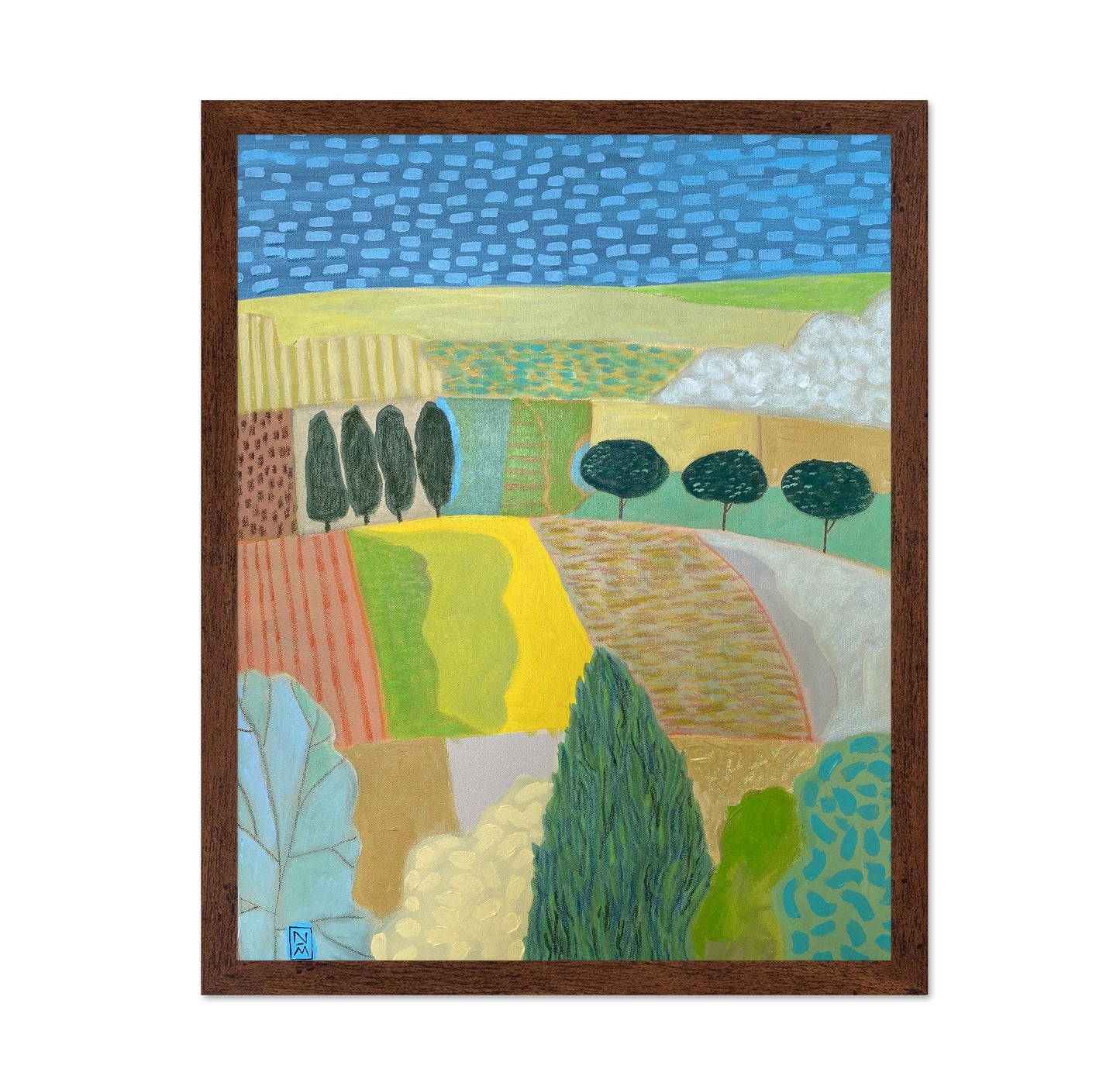 Colorful Countryside Fields