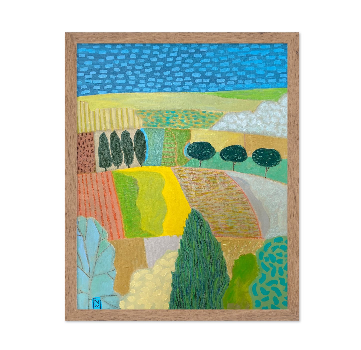 Colorful Countryside Fields