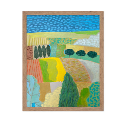 Colorful Countryside Fields