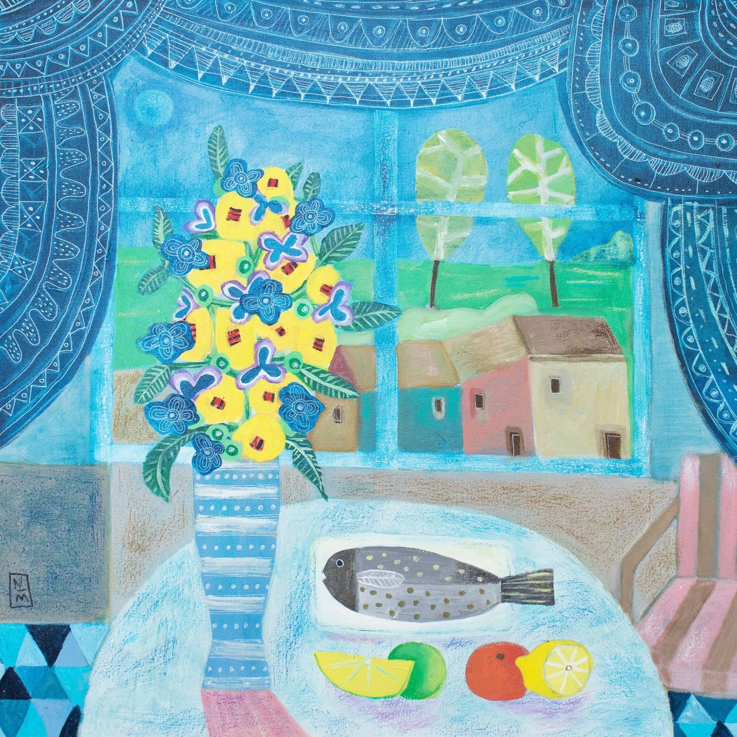 Coastal Still Life Scene