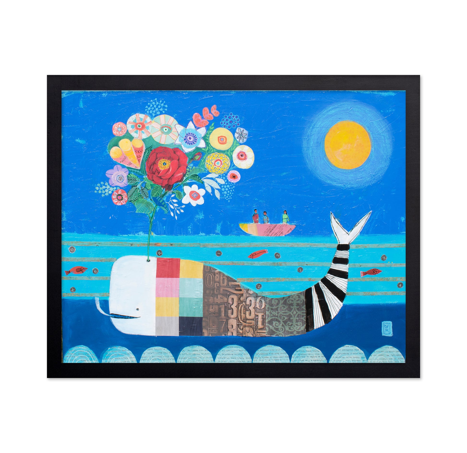 Whimsical Moonlight Whale