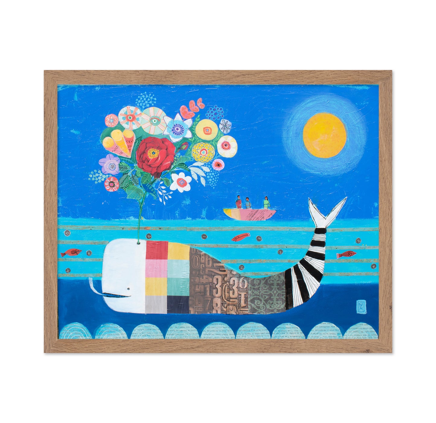 Whimsical Moonlight Whale