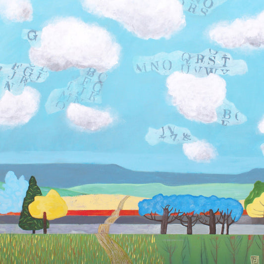 Letter Clouds Landscape
