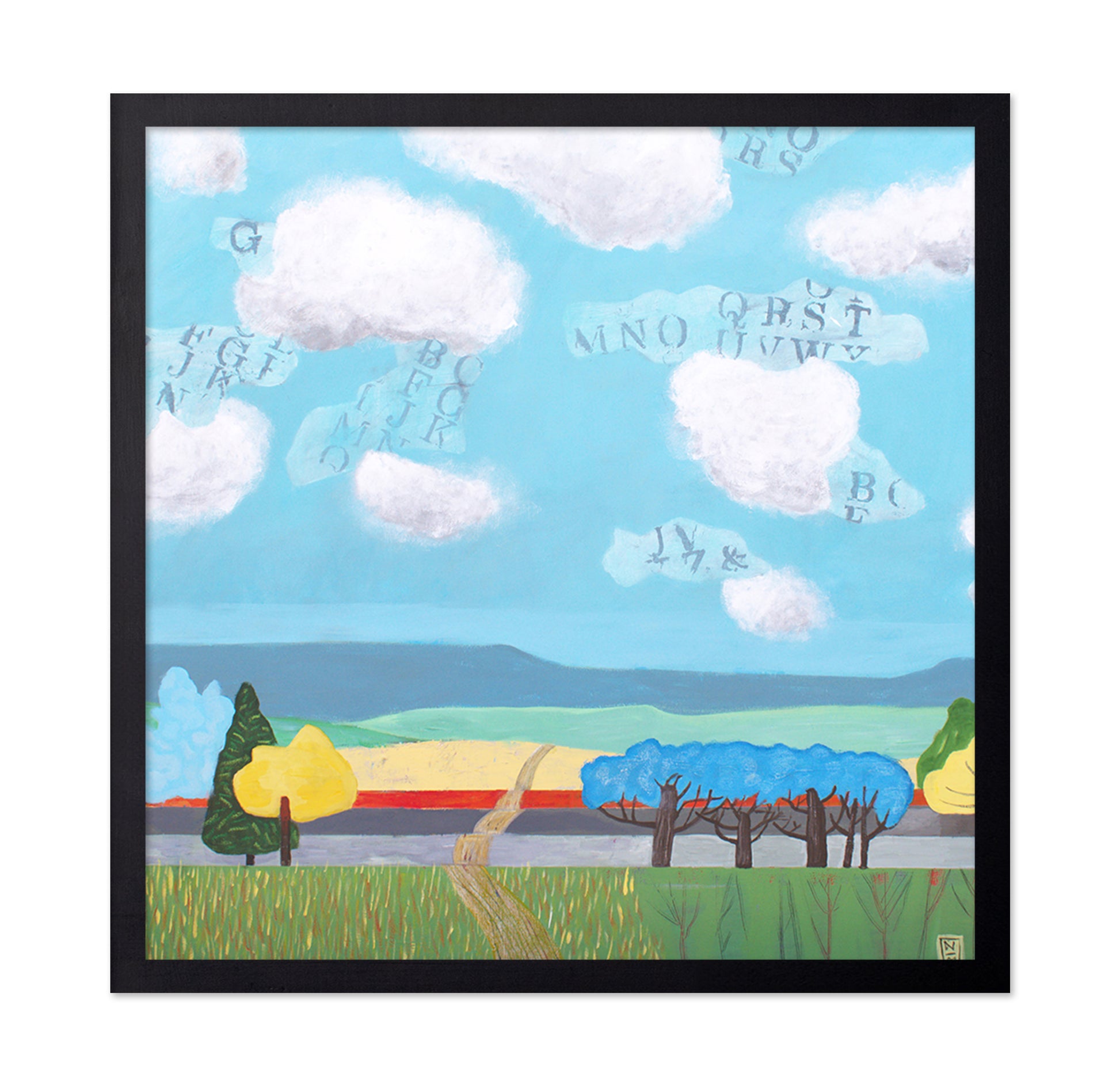 Letter Clouds Landscape