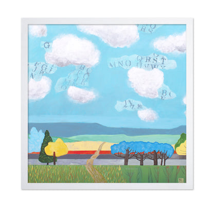 Letter Clouds Landscape