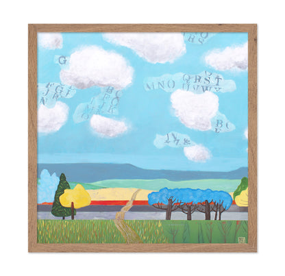 Letter Clouds Landscape