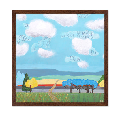 Letter Clouds Landscape