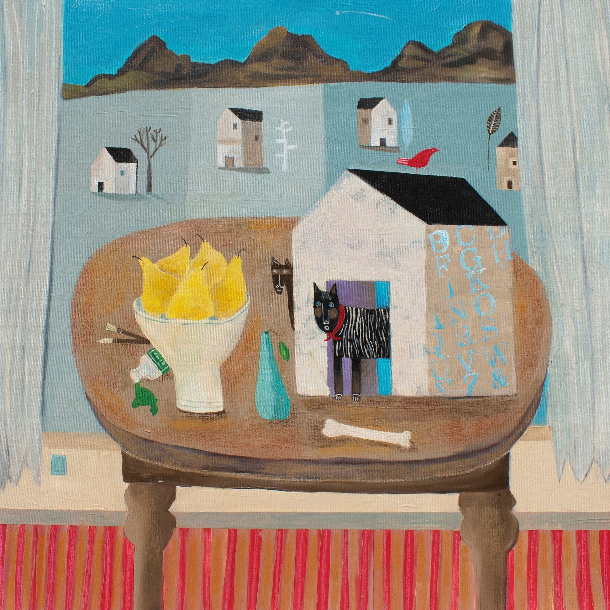 Doghouse Still Life Scene