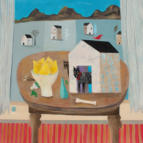 Doghouse Still Life Scene