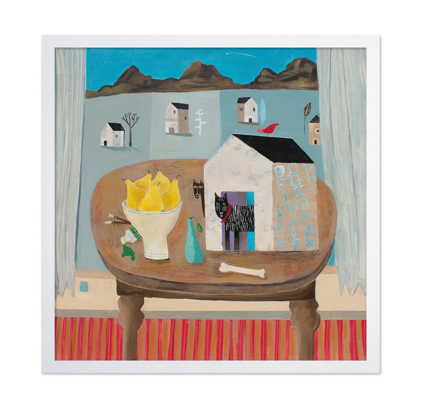 Doghouse Still Life Scene