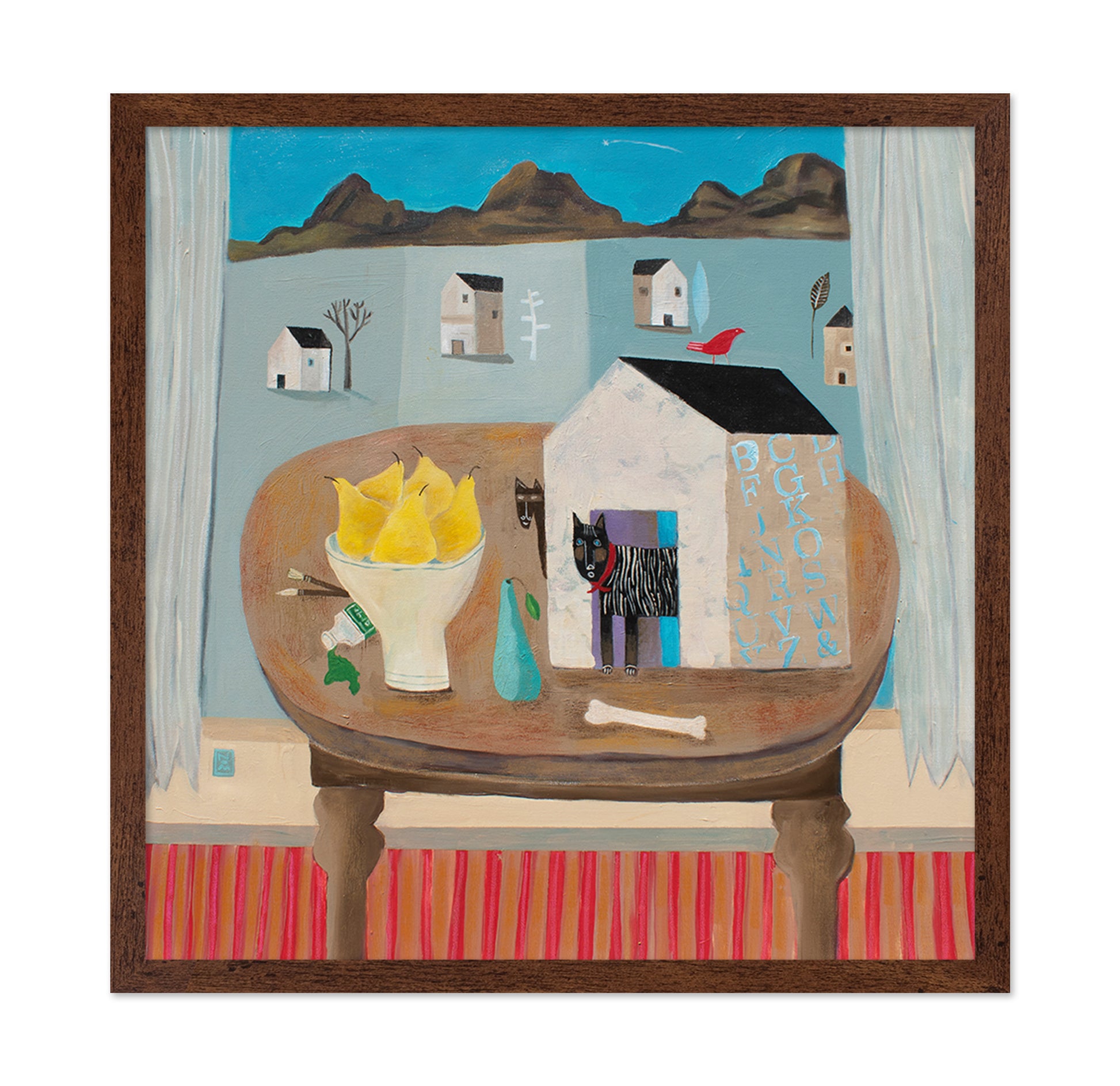 Doghouse Still Life Scene