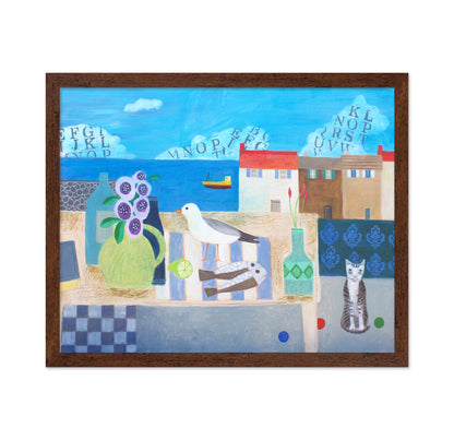 Cat Seaside Still Life