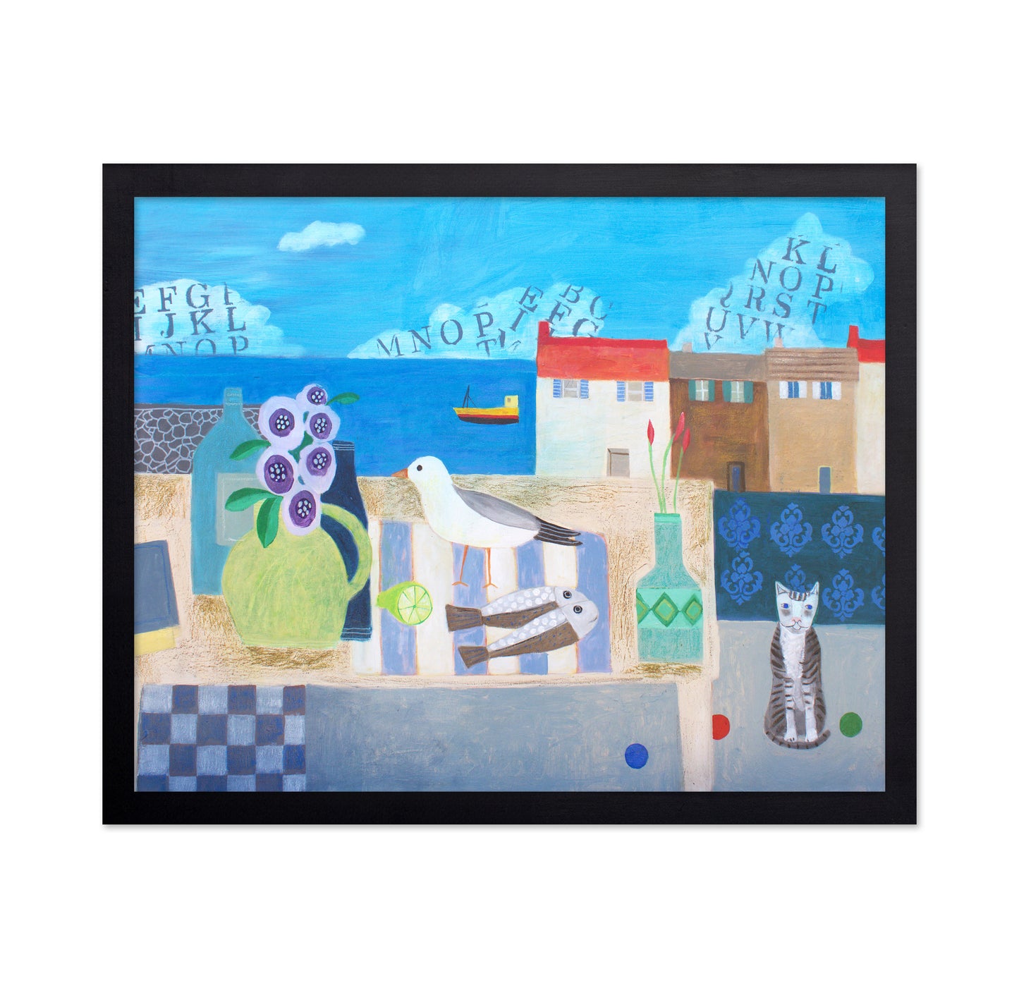 Cat Seaside Still Life