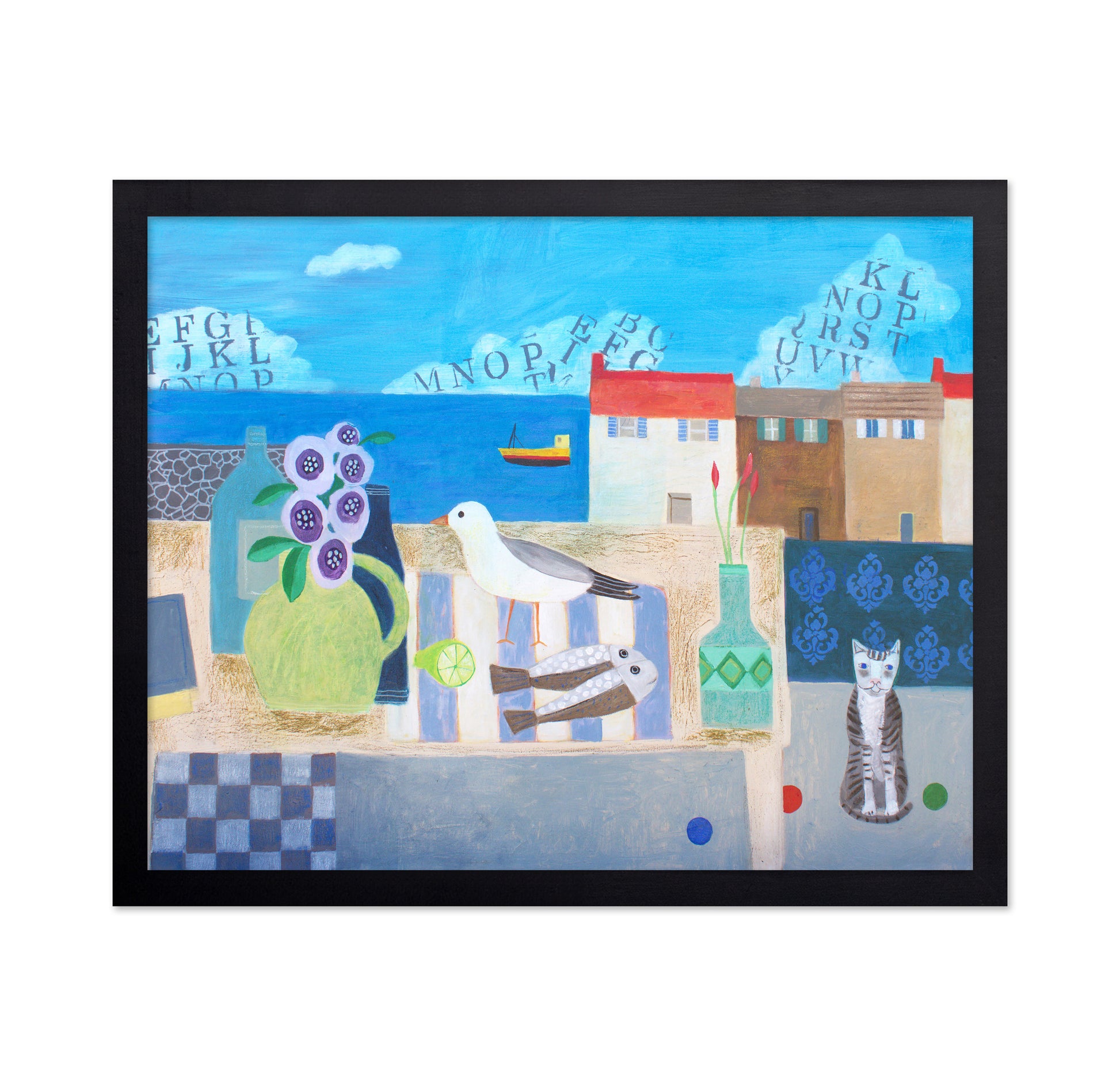 Cat Seaside Still Life