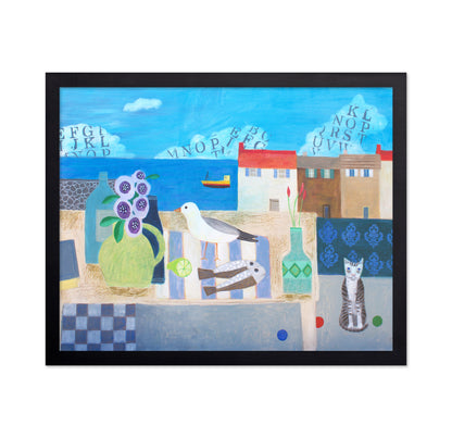 Cat Seaside Still Life