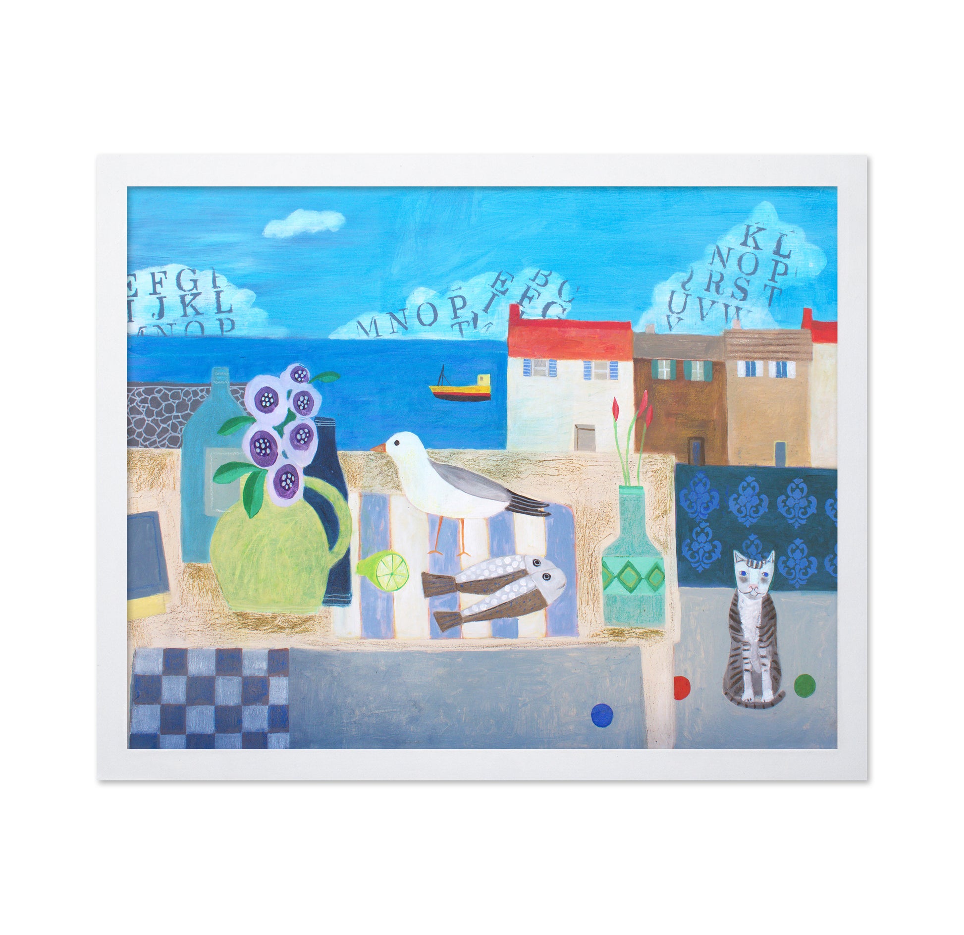 Cat Seaside Still Life
