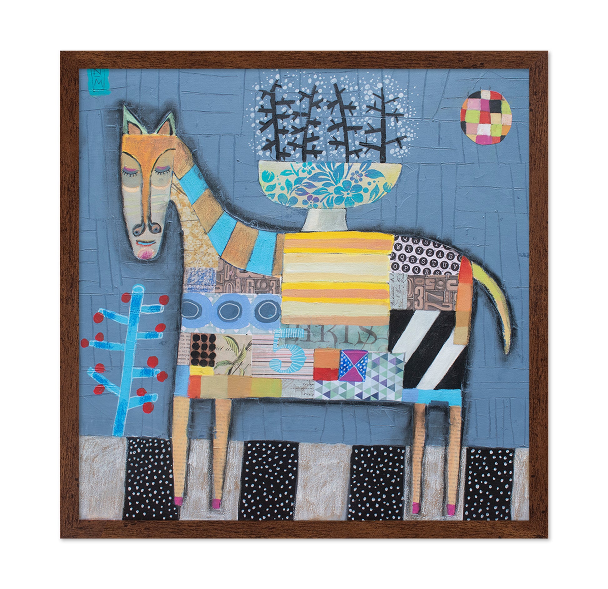 Abstract Horse Feast Scene