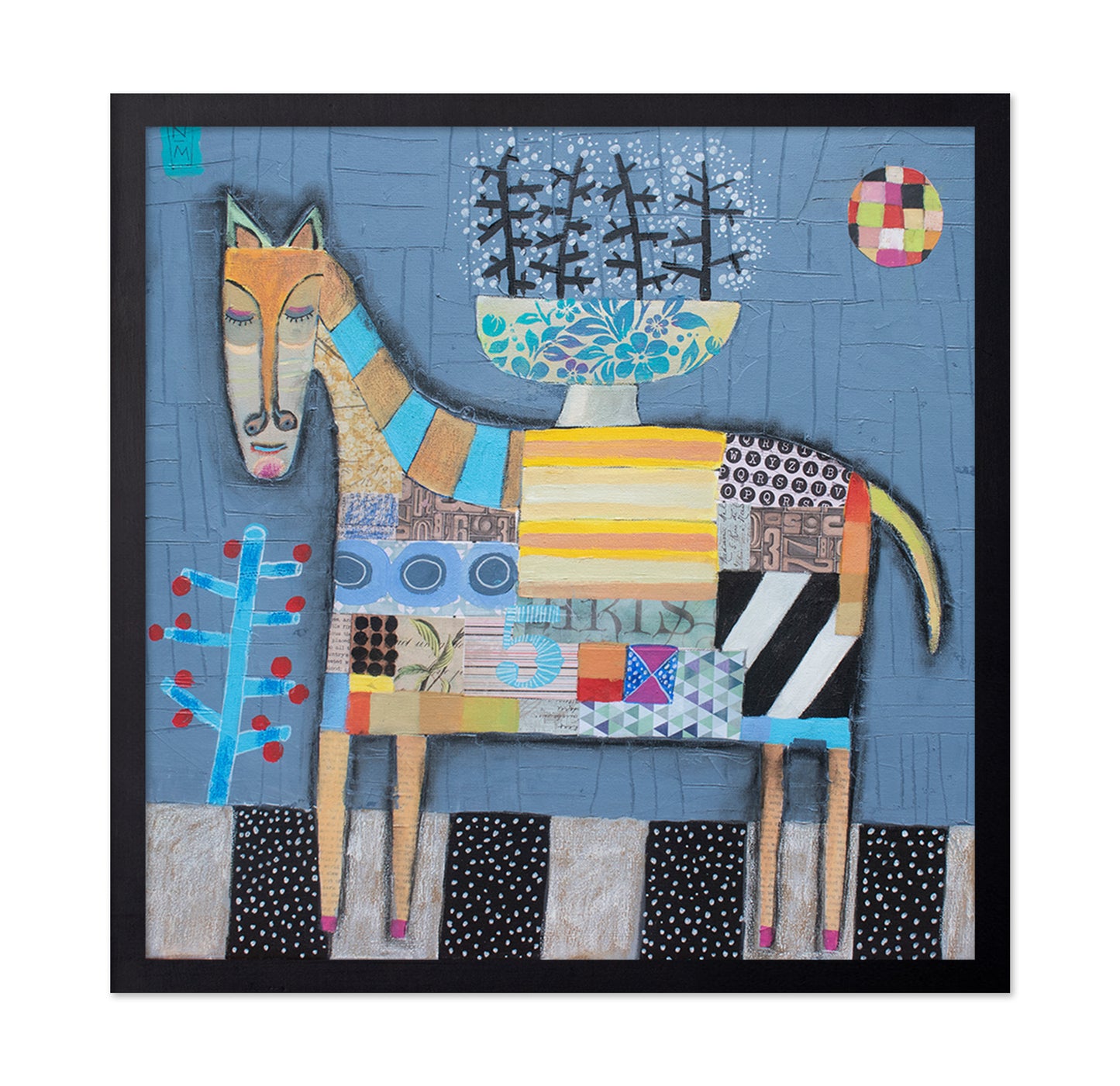 Abstract Horse Feast Scene
