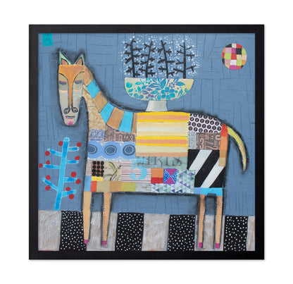 Abstract Horse Feast Scene