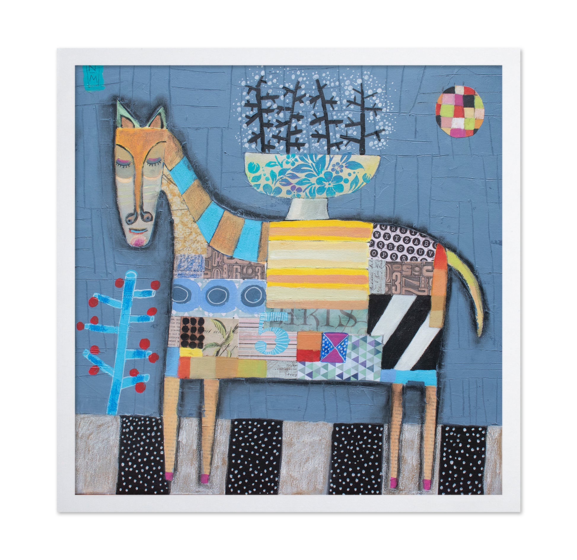 Abstract Horse Feast Scene