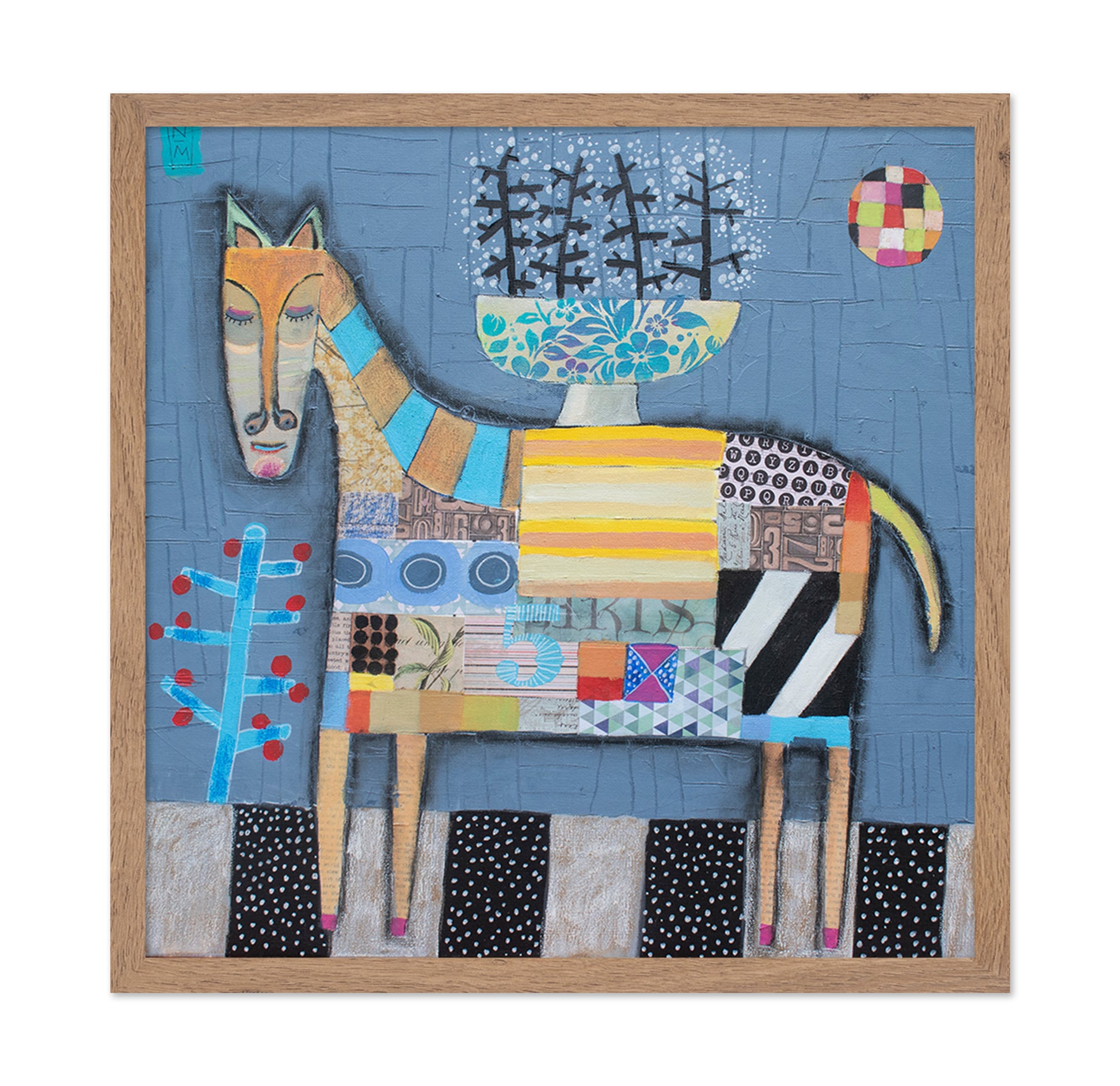 Abstract Horse Feast Scene